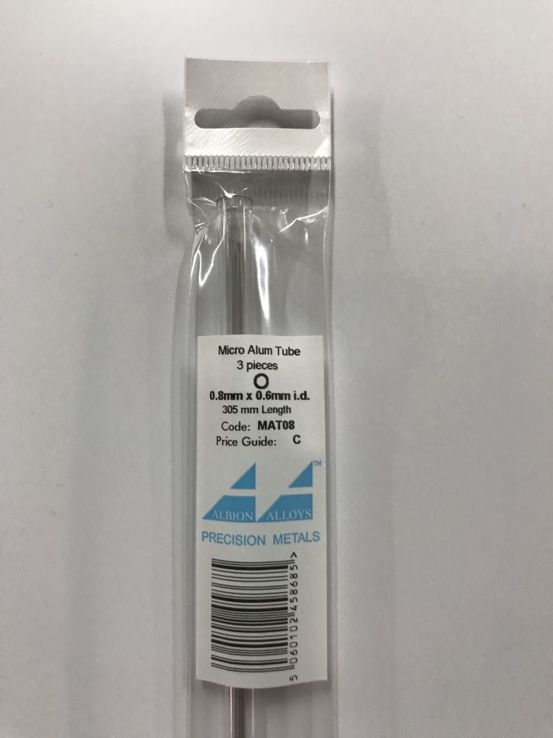 ALUMIN. PIJP 0,8X0,6 MM 3